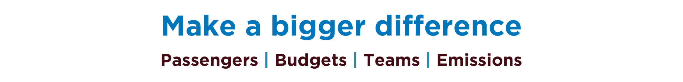 Make a bigger difference